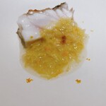 むら上 - 白菜、根セロリのピューレ、クエ