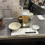 Takasaki Sakaba - 【2023.11.22(水)】お通しと生ビール