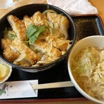 和食や えぞ壱 - カツ丼&温うどんセット1,300円