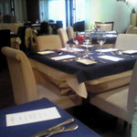 Risutorante Iru Bambinaccho - テーブルはブルーで