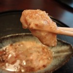 馳走なかむら - イチジクの素朴な甘みと胡麻にアーモンドの香ばしさが加わって美味しかったです