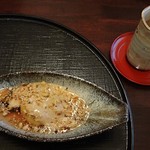 馳走なかむら - 焼きイチジクの胡麻クリームかけ