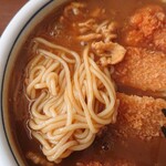 そば処寿庵 - 麺アップ