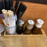 長浜ラーメンじろう。 - 卓上