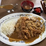 林屋本店 - エビフライ&とんかつ　カレー　追加カレールー多め