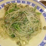 ザッキ - ブロッコリ-＆ひき肉のパスタ