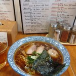 らーめん森や。 - 味玉ラーメン　細麺