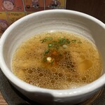 塩つけ麺 灯花 赤坂店 - スープ