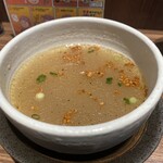 塩つけ麺 灯花 赤坂店 - 追いスープ