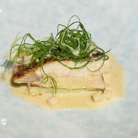 レストラン ラリューム - ◆松川カレイのポワレと茄子、九条葱