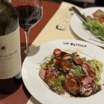 ラ・ベットラ・ダ・オチアイ - PranzoB 3630円を注文　シチリアのネロダーヴォラをボトルで4400円