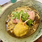 中華そば麦右衛門 - 超絶人気の限定麺！！渡り蟹と親鶏スープの中華そばW(`0`)W