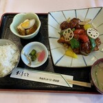 レストラン花・華 - 酢豚定食1300円（税込）