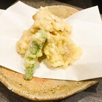 季節料理 馳走 - 煮穴子の天ぷら