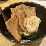 よしじ - クリームチーズと蕎麦チップ！！！