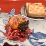 WAGYU USHITOMI - 和牛サーロイン キャビア 花穂