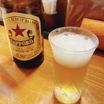 酒奏居肴家 季酒 - サッポロラガービール中瓶