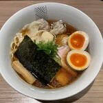 支那蕎麦 澤田 - 二種のワンタン麺 味玉トッピング