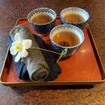 素庵 - お茶とおしぼり
