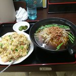 台湾料理　吉源 - ラーメンセット(夜)(\800)