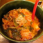 松庵 韓菜房 - 肉汁そば