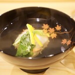 割烹 はらだ - かに真丈吸物