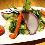 카스타니에 카루이자와 로스토 치킨 - 고원 채소 샐러드 S