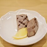 割烹 はらだ - 刺身1　まぐろ炙り