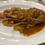 ハワードプラザホテル台北 - ロブスターの豆板醤炒め もち米餅添え