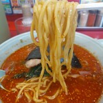 ラーメン山岡家 - 中細麺