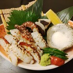 海鮮和食と日本酒 もっせ - 明石だこの炙り