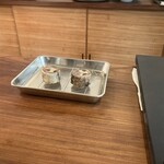 現代茶寮 銀座風月堂 - ソースかける前のアナグマちゃん