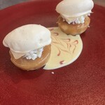 現代茶寮 銀座風月堂 - 紅玉のタルトタタン　コニャックのアイスクリーム