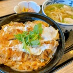 Katsu An - 熟成ロースかつ丼 ＋ 鶏つくね小うどん 930円