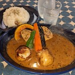 Kawaraya soup curry - チキンと野菜1200円