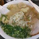 こうや麺房 - 雲吞麺（５個・平打麺）