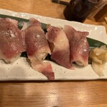 Nihonshu To Sakana Arabashiri - 牛炙り寿司