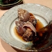 鮨 近藤 - 【礒つぶ貝】お出汁の味がしっかり染み込み、身も大きくプリプリなので食べごたえがありました‼