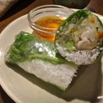 ハノイ・カフェ - 【舌平目フライ生春巻き】1本￥390