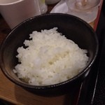 串カツ酒場 - ランチのご飯は量少なめ