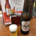 Gyouza No Oushou - アサヒスーパードライ瓶ビール