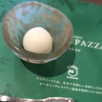 リストランテ アクアパッツァ - お口直しのスダチ？だったかな？シャーベット。美味しかった〜。