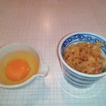 大菊野沢 - オプションの生玉子&揚げ玉