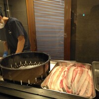 炭焼うな富士 大丸京都別邸 - 調理実演