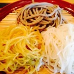 江戸変わりそば 飯嶋 - 左から菊きり、田舎、更科です。