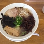 Kanoya Ramen - 塩ラーメン(玉子抜き、きくらげトッピング)