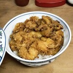 有楽町 天米 - かき揚げ丼（1850円・味噌汁・小鉢・お新香付）