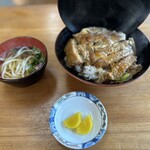 山海うどん - 料理写真:かつ丼700円税込  ミニうどん付き