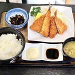 ごはんどころ 穣 - まんぷくアジフライ定食