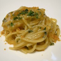 アンフォラ 村上 - パスタ：雲丹醤（うにひしお）と卵黄 生うに風のスパゲッティ